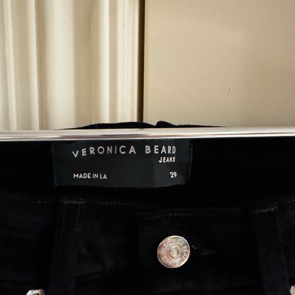 Veronica Beard Black Flared Pants - Picture 3 of 4